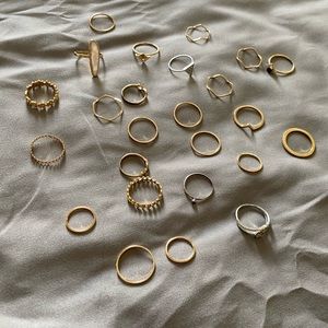 Silver and gold plated rings *FREE w/purchase!!!*